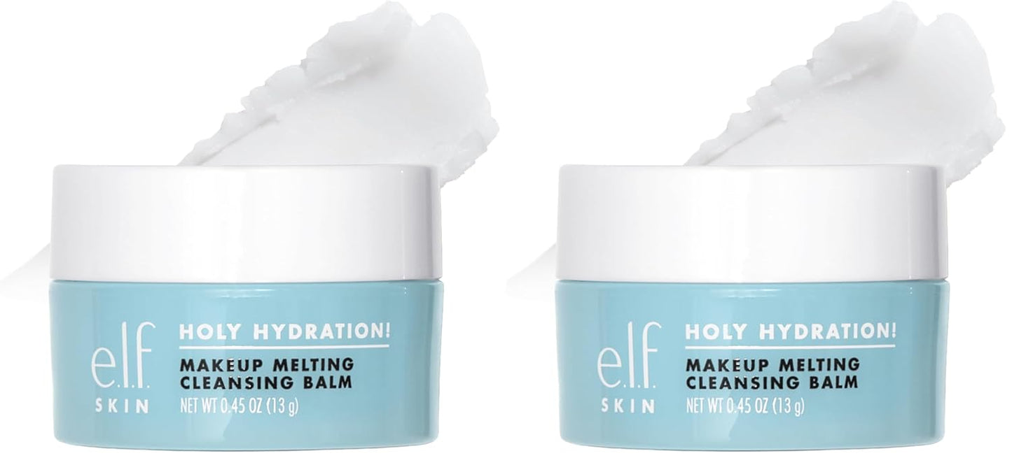 e.l.f. SKIN Holy Hydration Cleansing Balm - Makeup Remover & Face Cleanser with Hyaluronic Acid for Deep Hydration