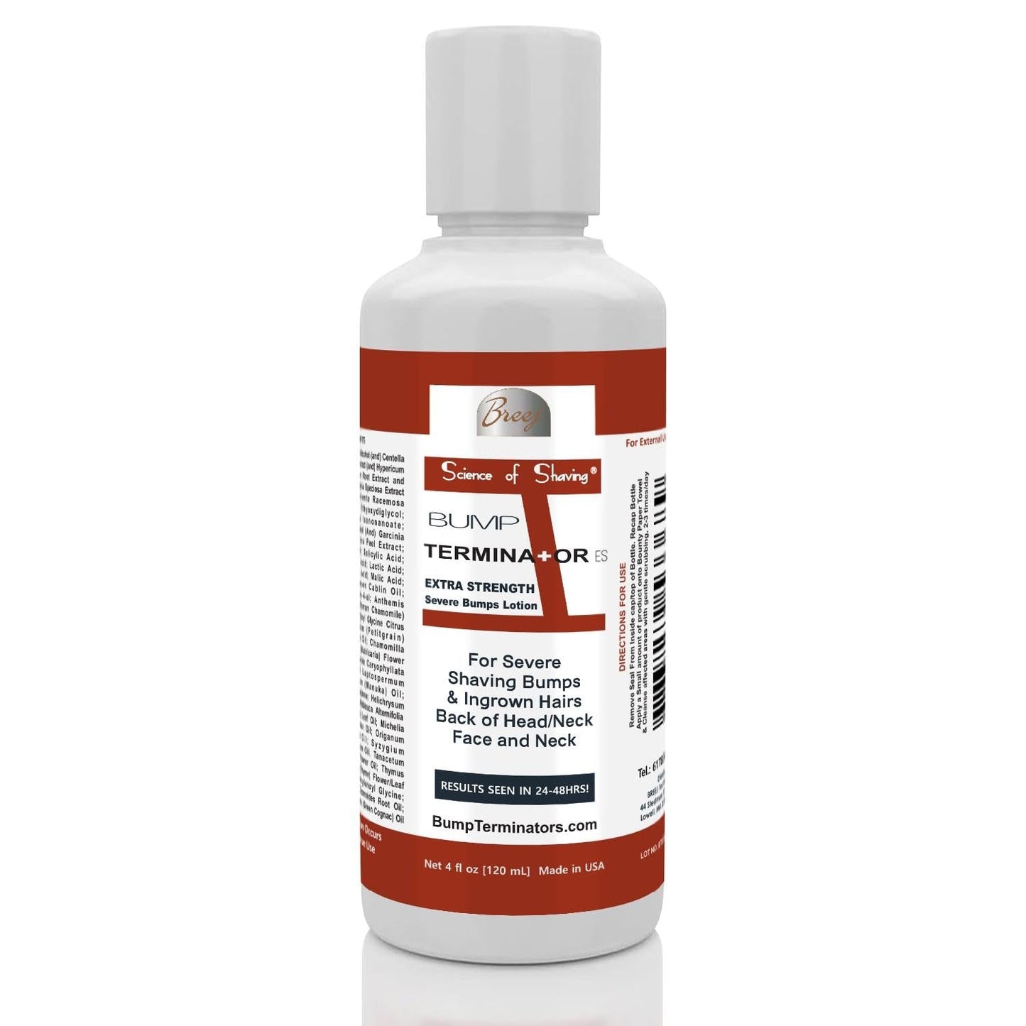 BREEJ BUMP TERMINATOR EXTRA STRENGTH Severe Bumps Treatment | Razor Bumps And Ingrown Hair Treatment | Bikini Bumps | Back of Head Bumps And Ingrown Hair Treatment, 4 oz (Pack of 1)