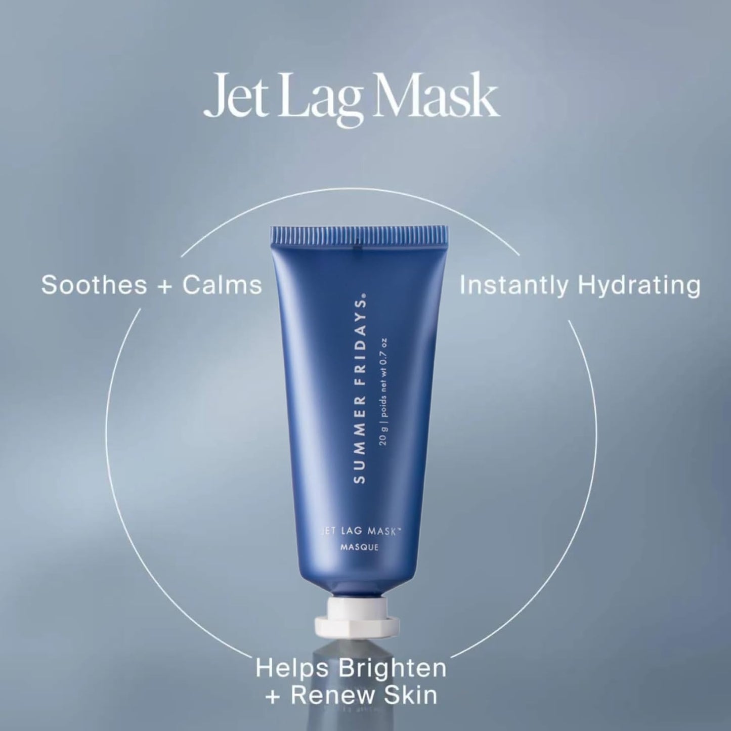 Jet Lag™ Essentials Mini Hydrating Skin Care Set - Travel Size Mask, Eye Patches & Serum | 4 Count