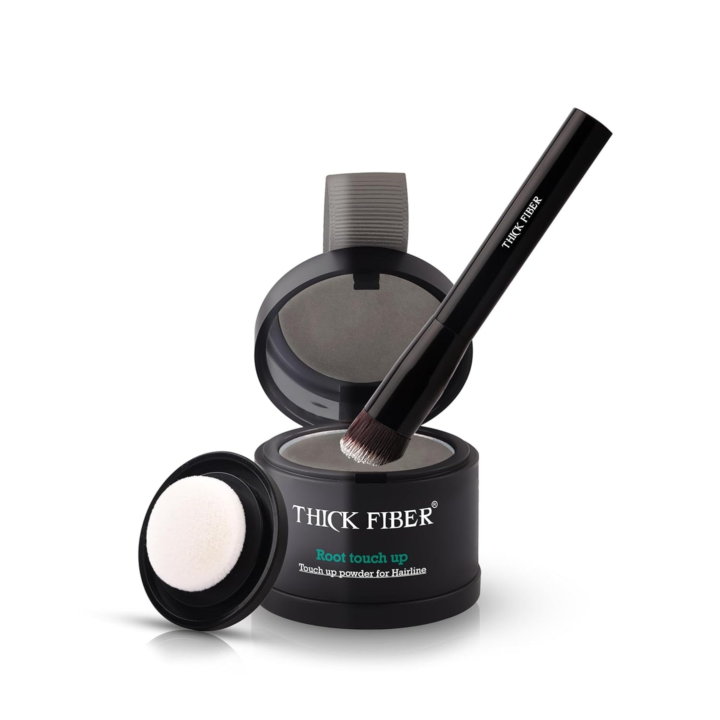Root Touch Up Set - Water & Sweat Resistant Hair Loss Concealer for Thinning Hair | Auburn Hairline Powder & Brush