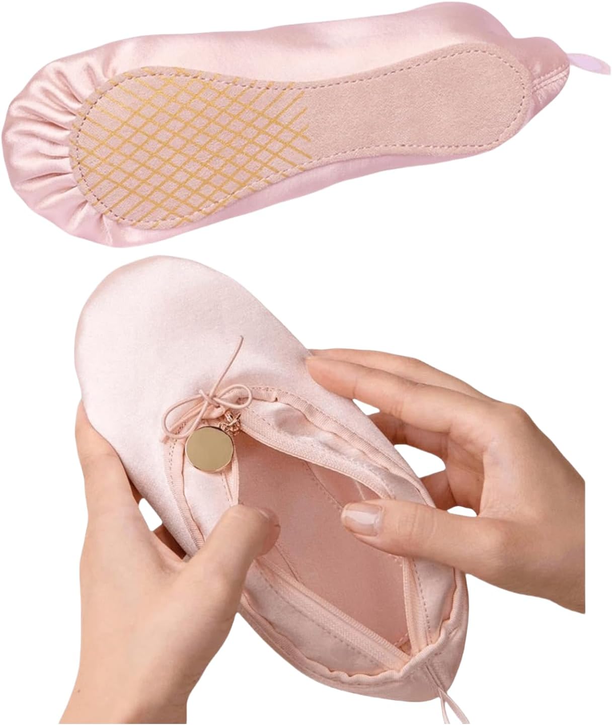 Pink Ballet Dance Shoe Makeup Bag - Ballerina Slipper Pouch for Girls & Women | Perfect Recital Gift