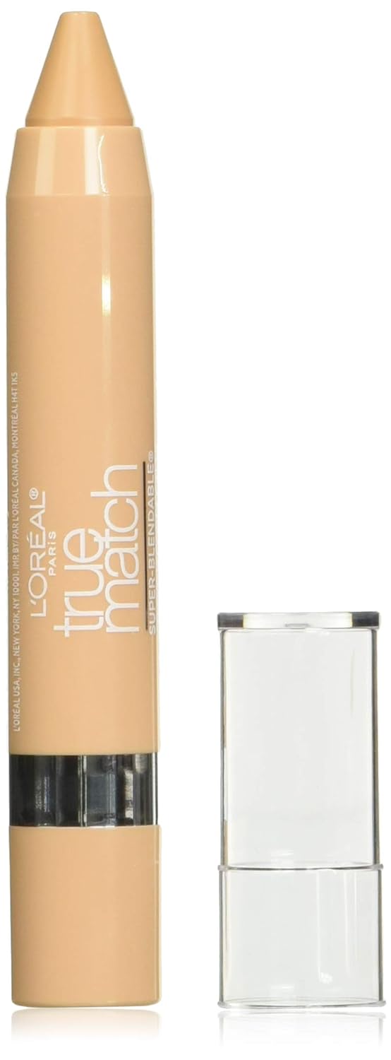 L'Oreal Paris True Match Crayon Concealer - Super-Blendable, Light/Medium Neutral | 0.10 oz (Pack of 2)
