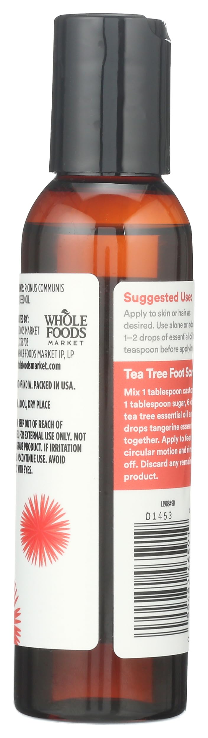 365 by Whole Foods Market, Emollient Castor Oil, Skin & Hair Care, 4 Fl Oz