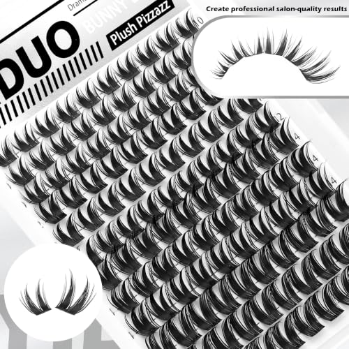 YIDUO Bunny Manga Lash Clusters Kit - Wet Look Fairy Wispy Eyelash Extensions