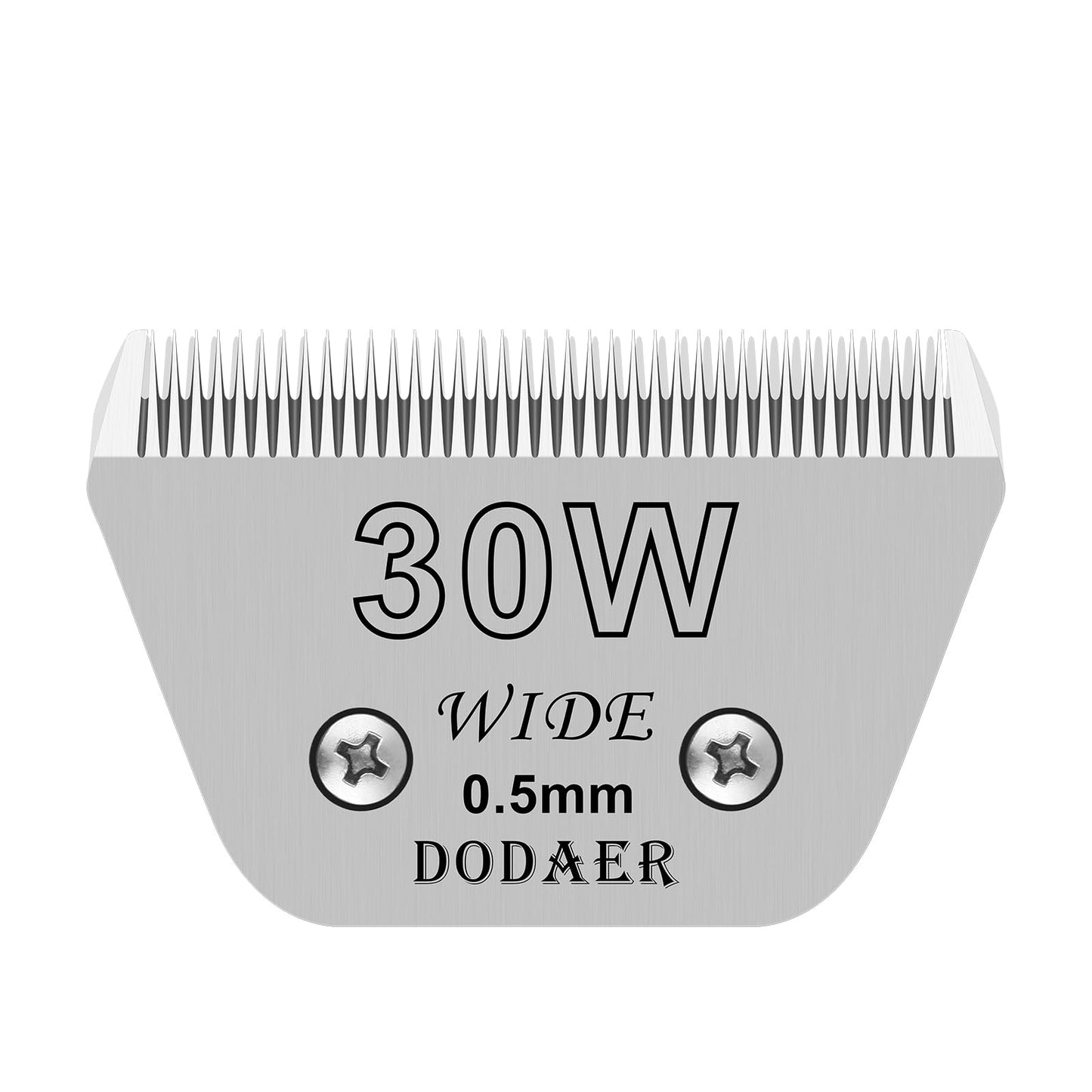 30W Detachable Dog Grooming Wide Blades,Compatible with Andis,Oster A5,Wahl KM10 Series Clippers,Cut Length 1/50”(0.5mm)