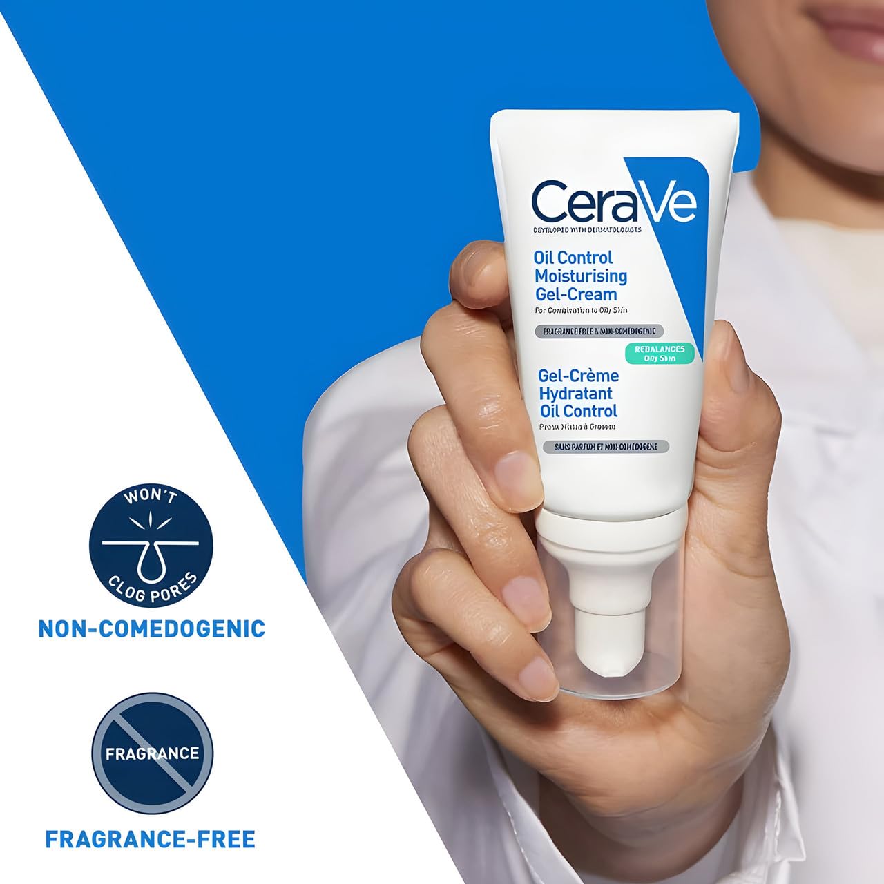 CeraVe Oil Control Moisturizing Gel-Cream | Face Moisturizer for Oily Skin with Niacinamide & Hyaluronic Acid