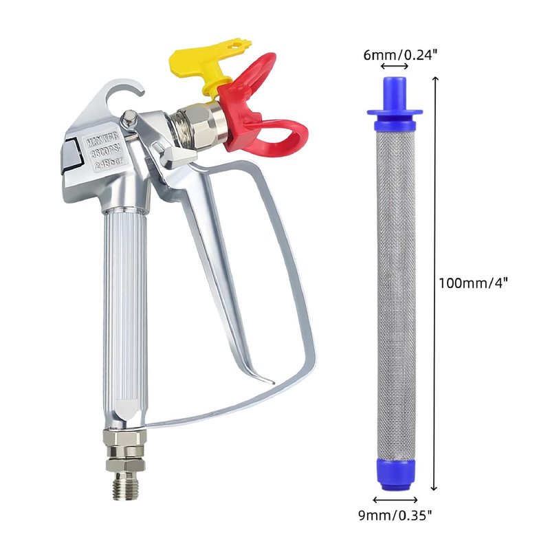 288749 60 Mesh Spray Gun Filters Fit for Graco Models SG10, SG20, SG Pro, SG2,SG3 Airless Paint Sprayer(15-Pack)