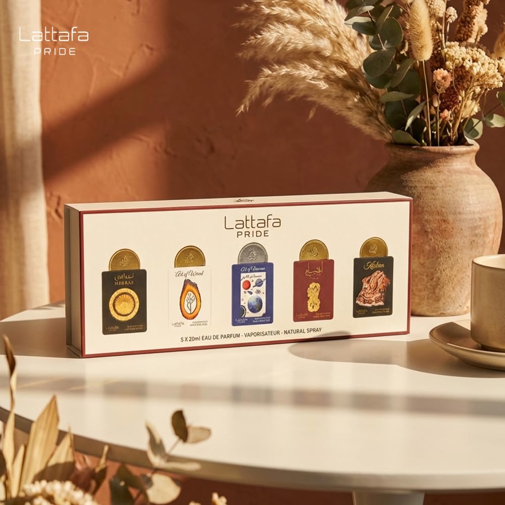 Lattafa Giftset Collection Eau De Parfum | Musk, Amber & Woody Fruity Scents - Long-Lasting Fragrance Set
