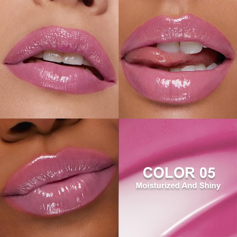 Summer Lip Butter Lip Balm - Ultra-Hydrating Vegan Formula for Sheer-Tinted Shine | Soothes Dry Lips (Purple)