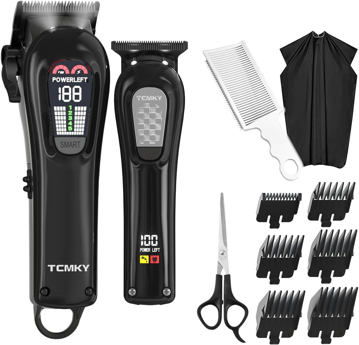 Hair Clippers for Men - Professional Cordless Hair Cutting & Beard Trimmer Set | Rechargeable Electric Shaver