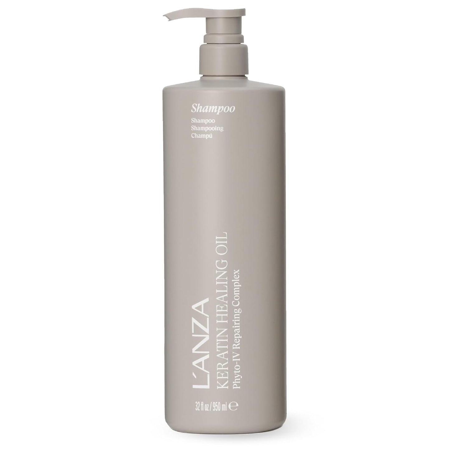 L'ANZA Keratin Healing Oil Shampoo - Hydrating Cleanse for Softness & Shine | Sulfate-Free, Color Safe, Anti-Frizz
