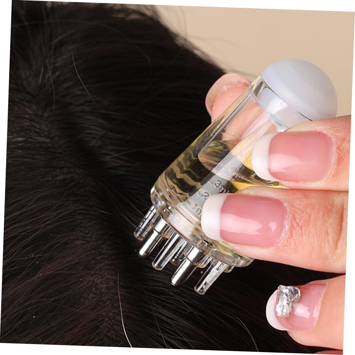Hair Oil Scalp Applicator Comb - Portable Essential Oil Treatment Tool | Massage Brush & Roller