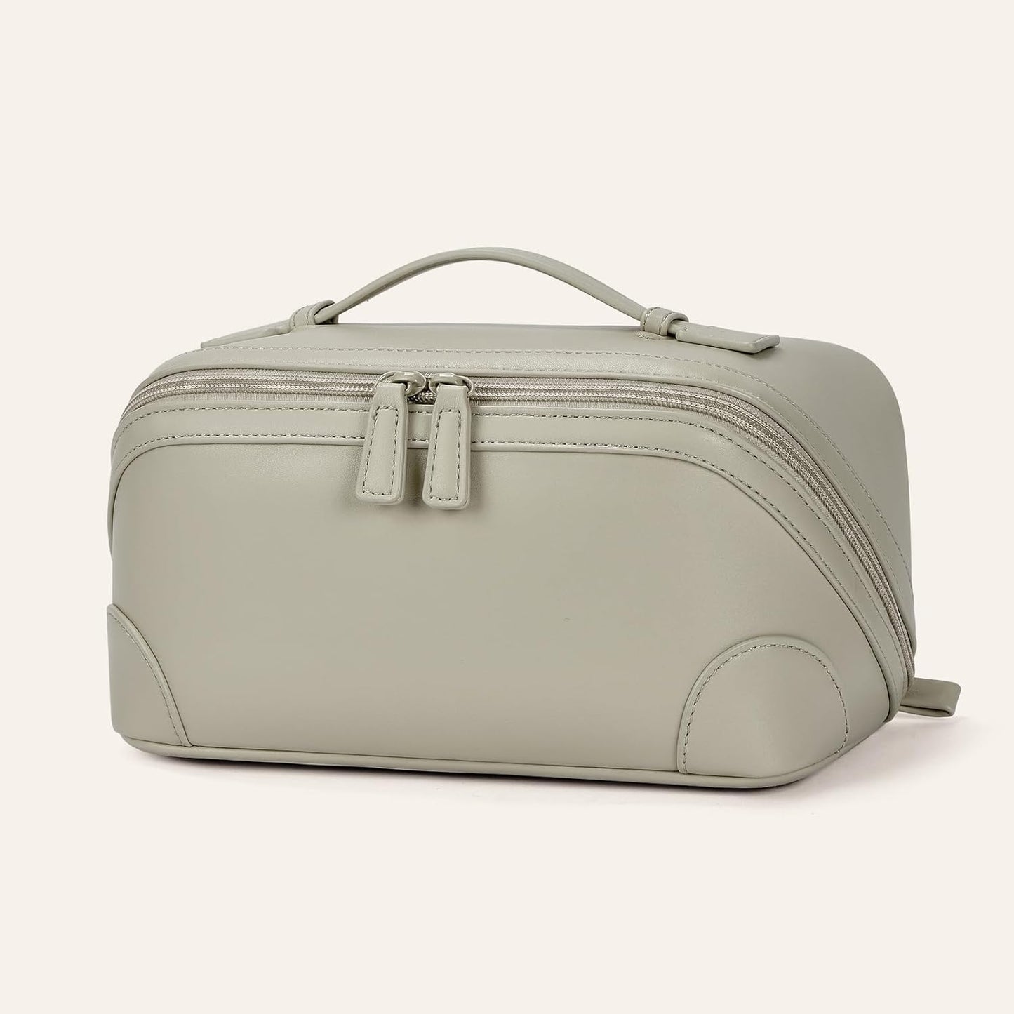 Travel Makeup Bag for Women - Large Capacity Waterproof PU Leather Cosmetic Organizer | Portable Toiletry Bag for Business & Daily Use