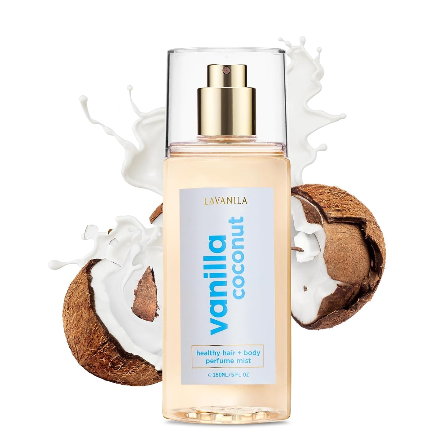 Lavanila Vanilla Coconut Hair & Body Mist - Tropical Vanilla Fragrance | 5 Oz Lightweight Spray for Hair & Skin