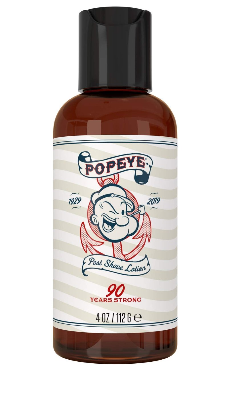 Popeye Shaving Co Nourishing Post Shave Lotion, Soothing Men's Aftershave Lotion for all Skin Types, Sandalwood Scent, 4 oz
