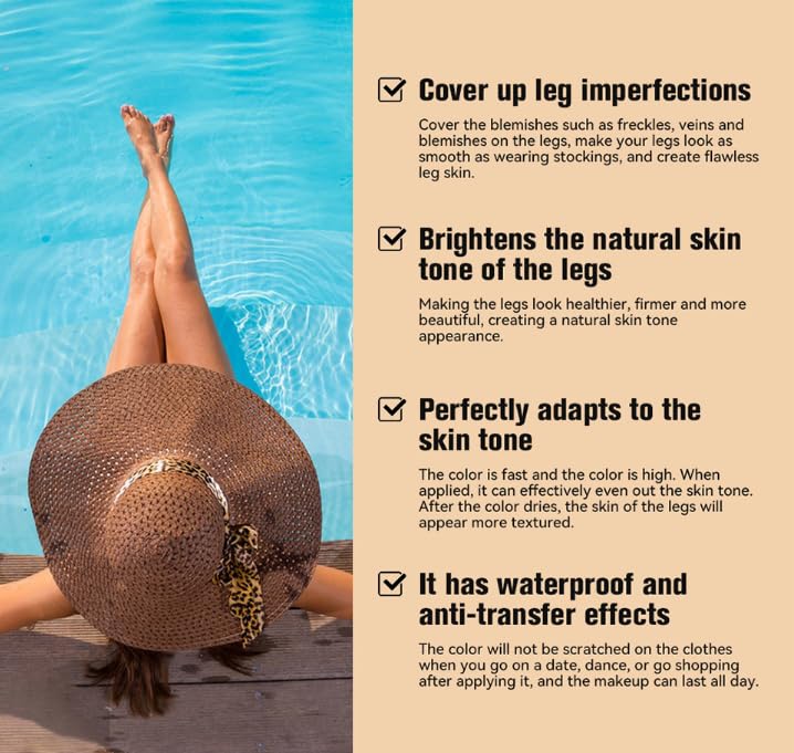 Tattoo Cover Up Makeup - Waterproof Body Concealer for Varicose Veins & Scars | All Skin Tones, No Transfer, Golden Shade