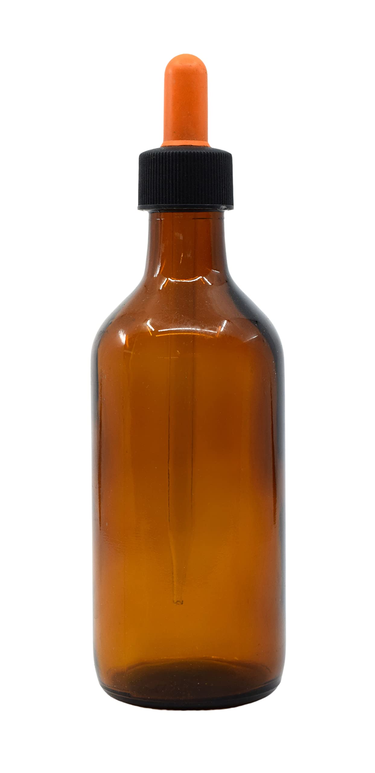EISCO Amber Glass Dropper Bottle, Glass Pipette Dropper, Amber, 180ml (6oz)