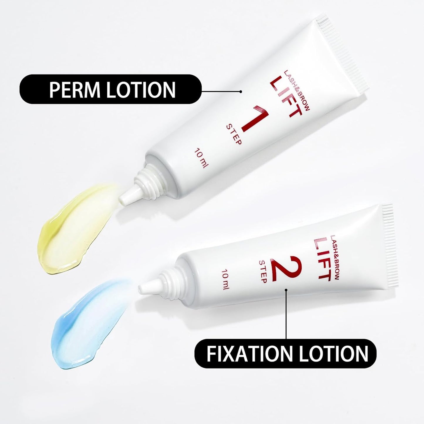 ICONSIGN 2-in-1 Lash Lift & Brow Lamination Kit - Eyelash Perm & Setting Lotion for Salon or Home Use | High-Capacity Design, White