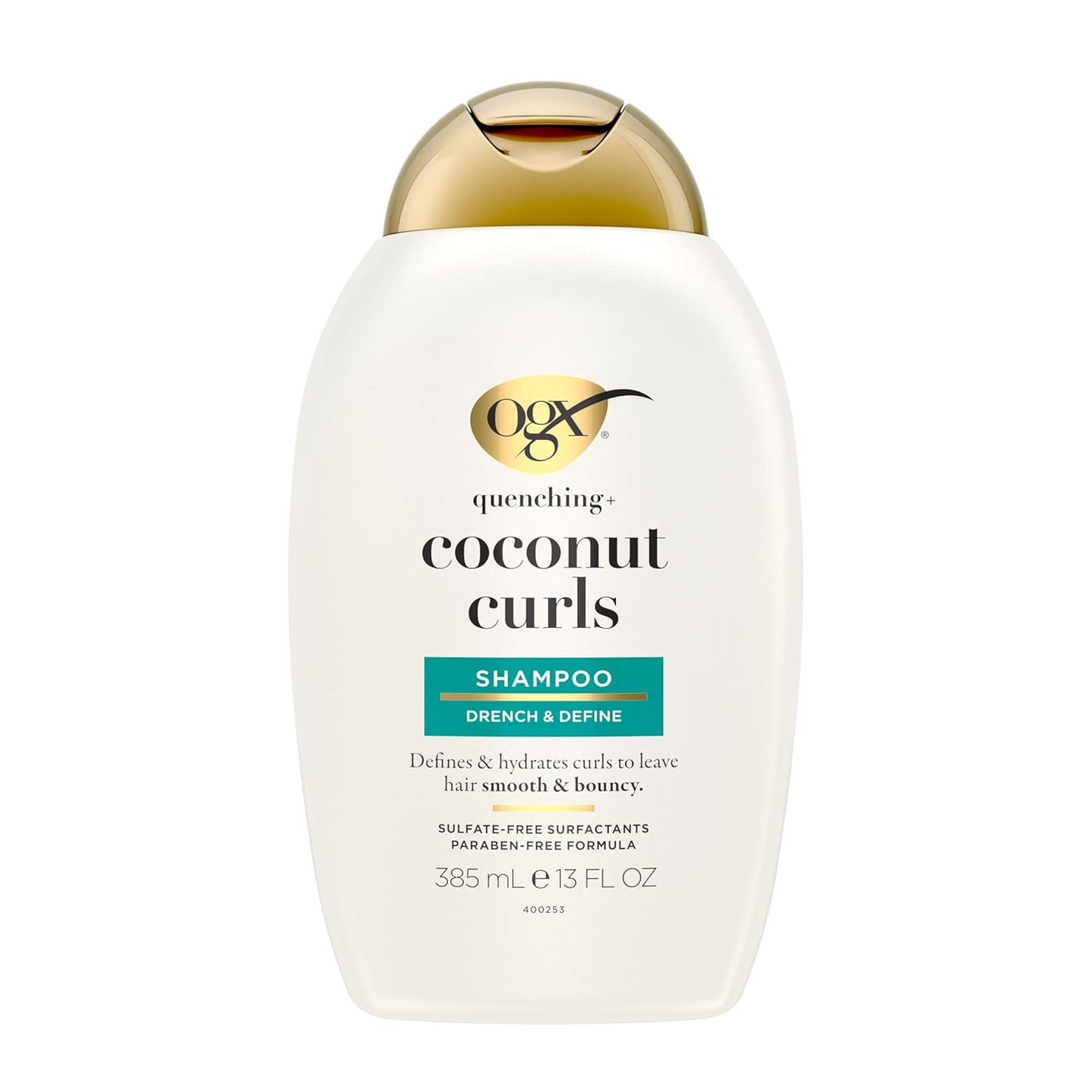 OGX Curl-Defining Shampoo - Hydrating Coconut Oil & Honey for Curly Hair | 13 fl oz
