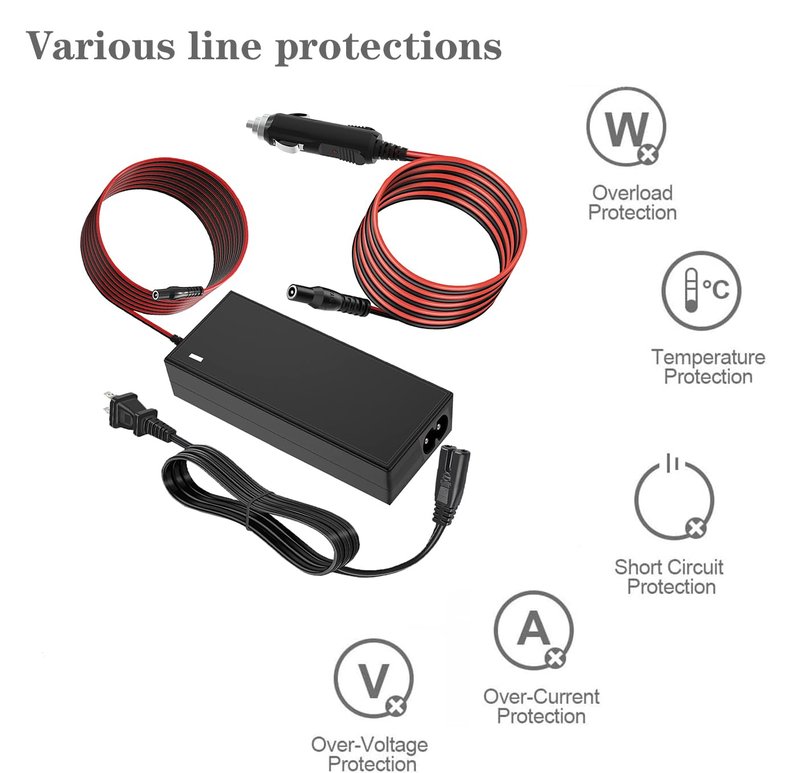 SZCHXSDZ Charger Cable for NOCO Jump Starters - Compatible with GB70, GB150, GB250+, GB251+, GB500 & GB500+ Genius Boost Ultra Safe Lithium Battery | 14V 56W Power Adapter Cord