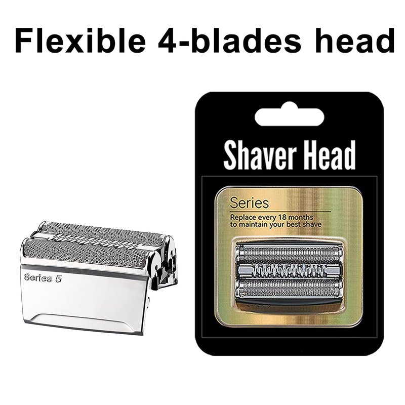 52S Series 5 Electric Shaver Replacement Head Compatible with Braun Series 5 Foil Shaver Replacement Heads 5090/5190cc, 5040/5140s, 5030s, 5147s, 5145s, 5195cc, 5197cc