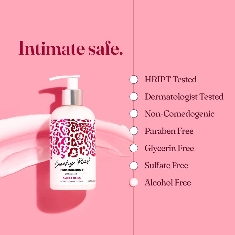 IntiMD Coochy Plus Intimate Shaving Cream Citrus Elixir For Pubic, Bikini Line, Armpit and more - Rash-Free With Patent-Pending Moisturizing+ Formula - Prevents Razor Burns & Bumps, In-Grown Hair