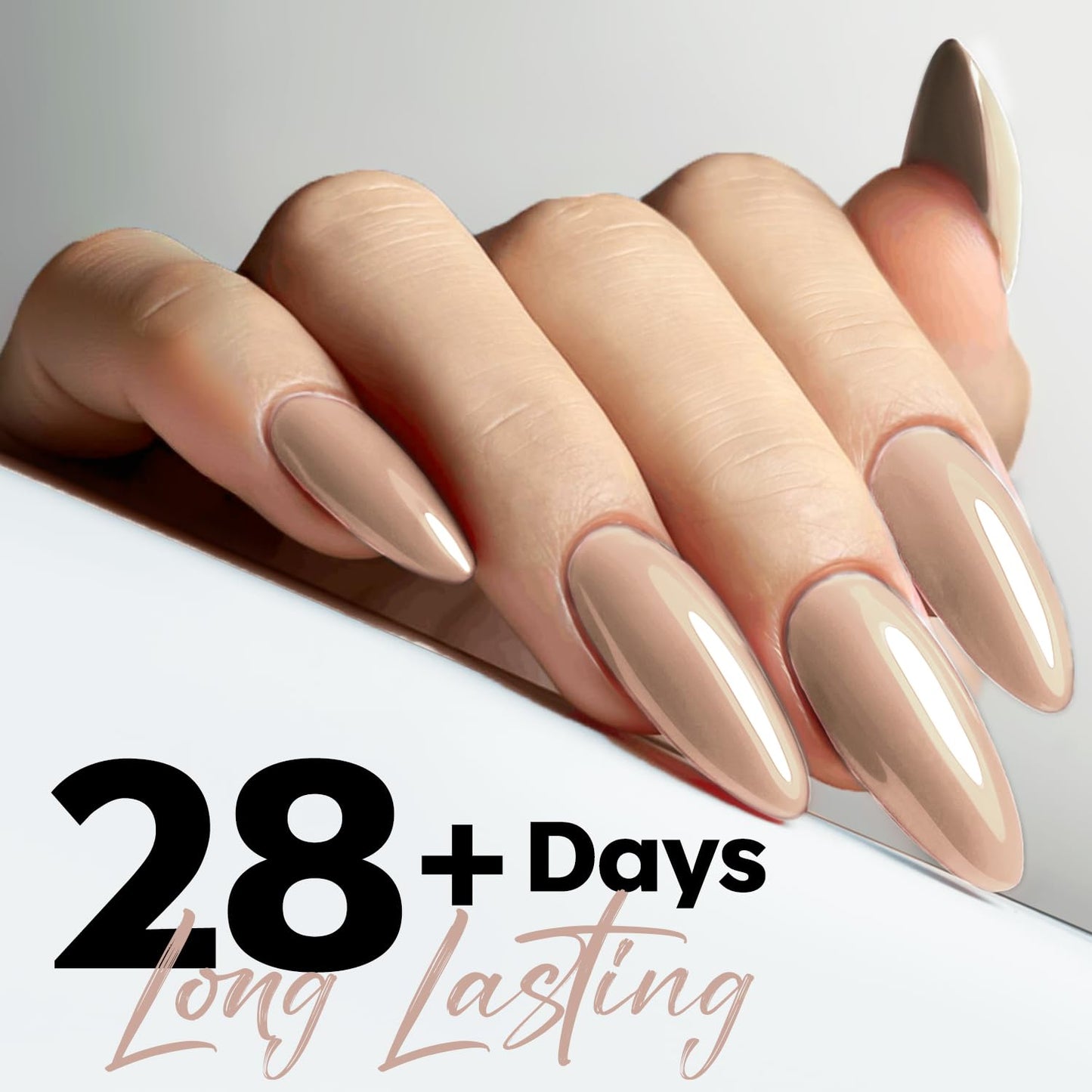 Nude Gel Nail Polish - Natural Skin Tone Color for Office Lady | Soak Off, 15ML