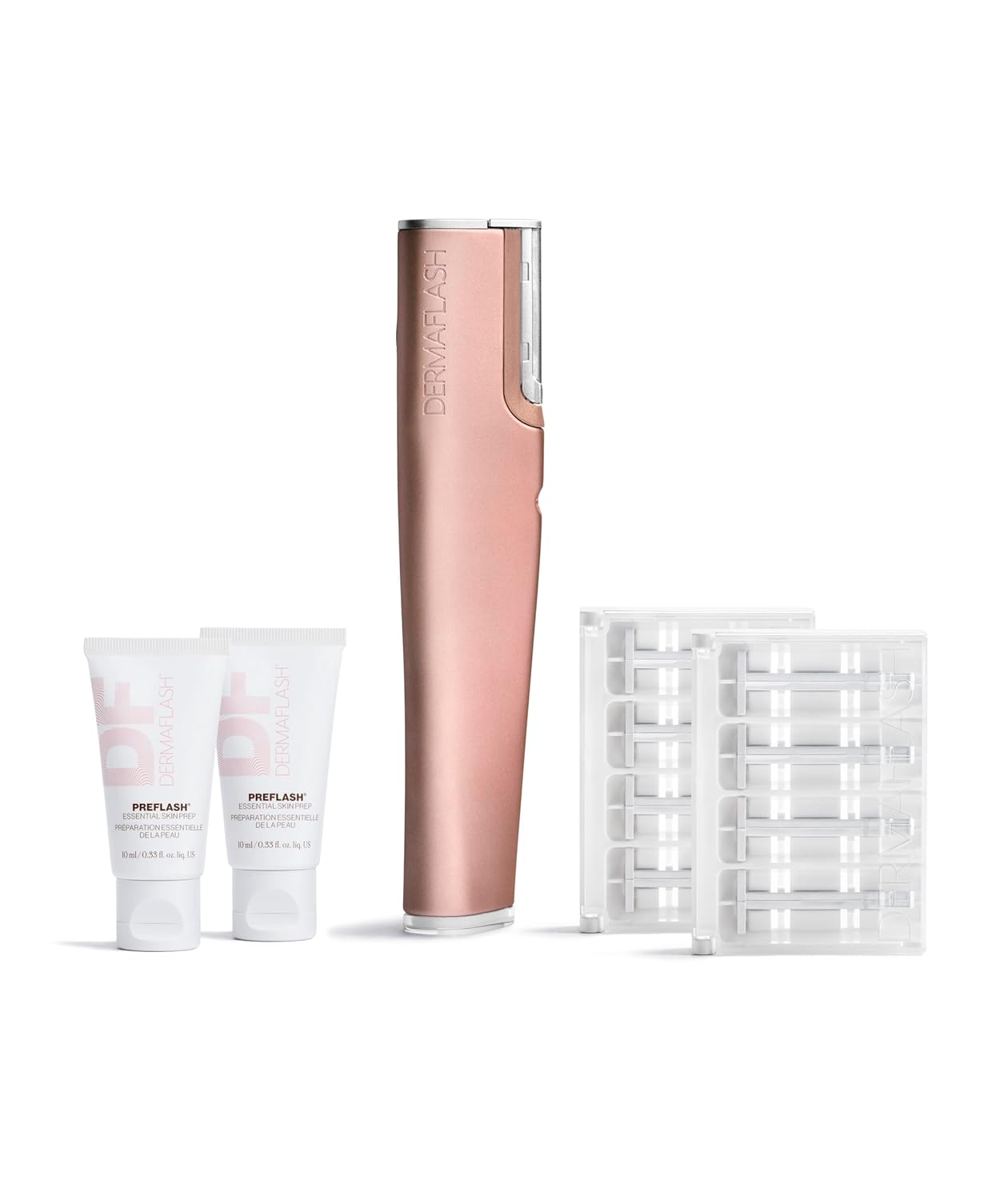 DERMAFLASH Luxe+ Sonic Dermaplaning Tool - Face Peach Fuzz Removal & Exfoliation | Anti-Aging Benefits