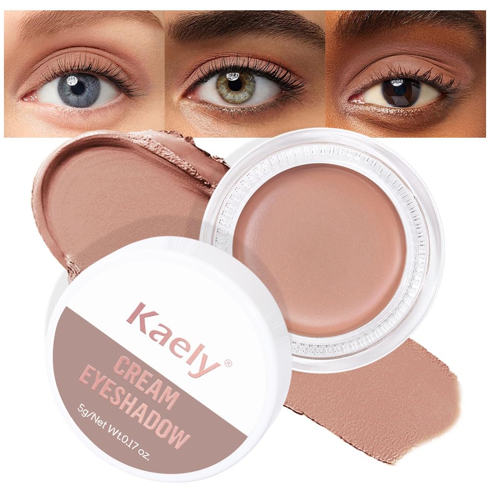 Matte Cream Eye Shadow Palette - Highly Pigmented Monochrome Colors | Waterproof & Blendable for Mature Skin