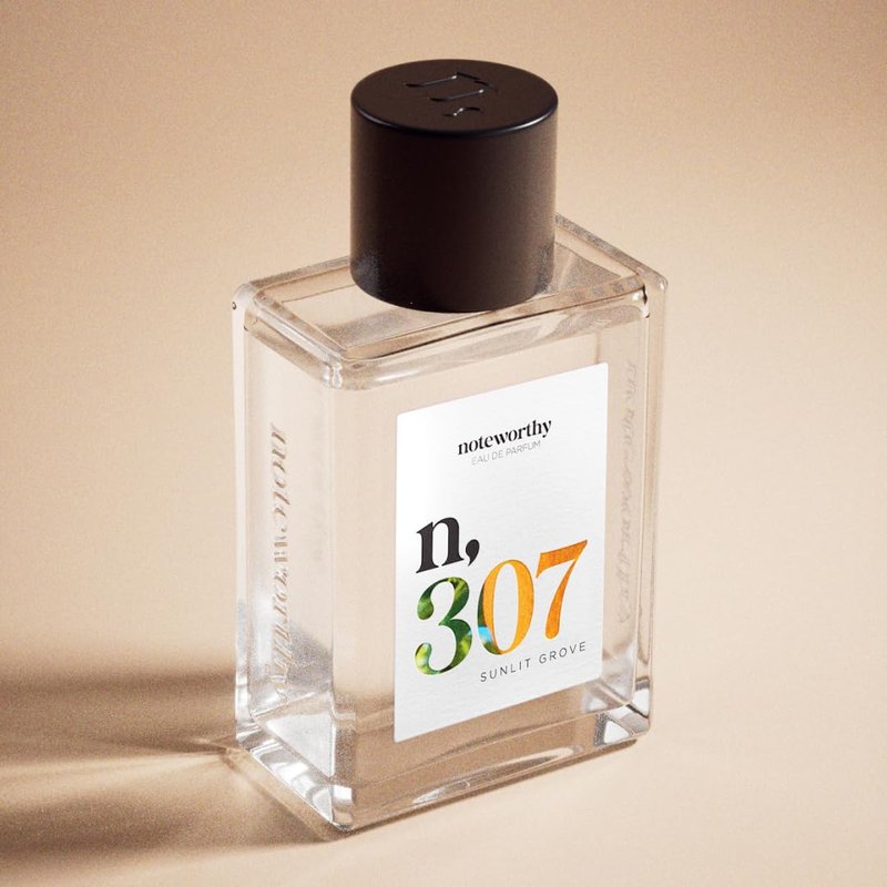 Noteworthy n,307 Sunlit Grove Eau De Parfum – Mandarin, Basil, Sandalwood | Sophisticated, Warm Fragrance for Any Occasion | Long-lasting Unisex Perfume for Women & Men (100ml)