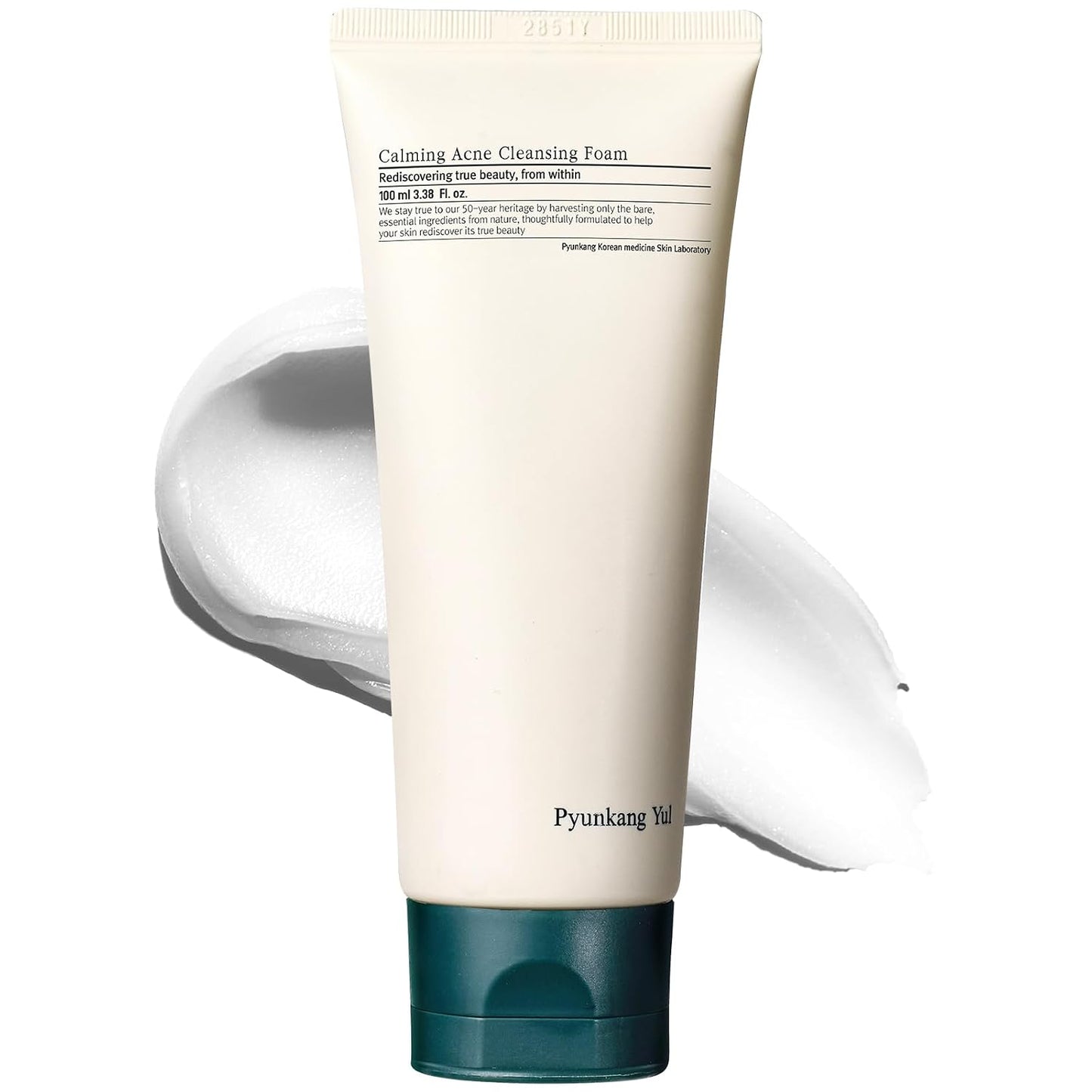 Pyunkang Yul Calming Cleansing Foam - Low pH Facial Wash with Witch Hazel & AHA | 3.38 Fl. Oz