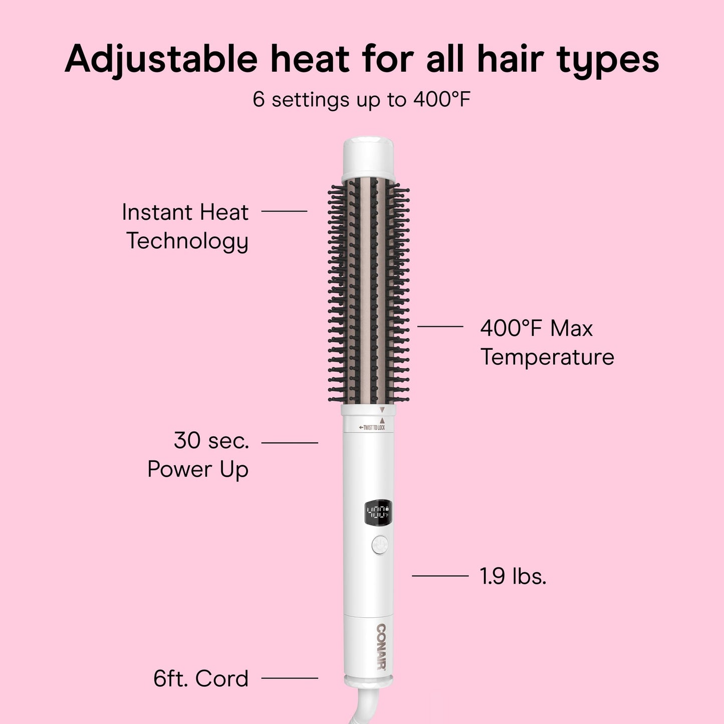 Conair 5-in-1 Double Ceramic Multi-Attachment Hair Styler
