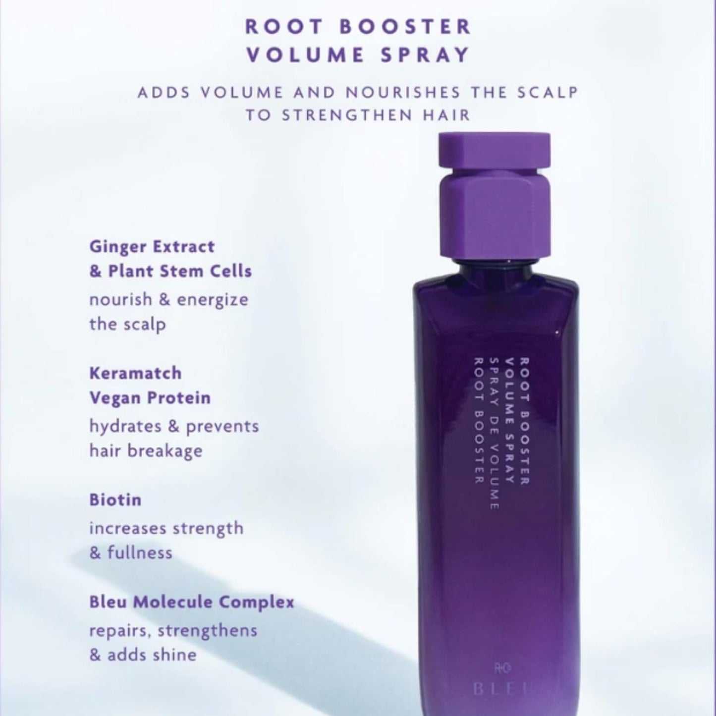 R+Co BLEU Root Booster Volume Spray - Instant Lift for Fine, Thin Hair - Lightweight Formula for Body & Fullness - 6.8 oz