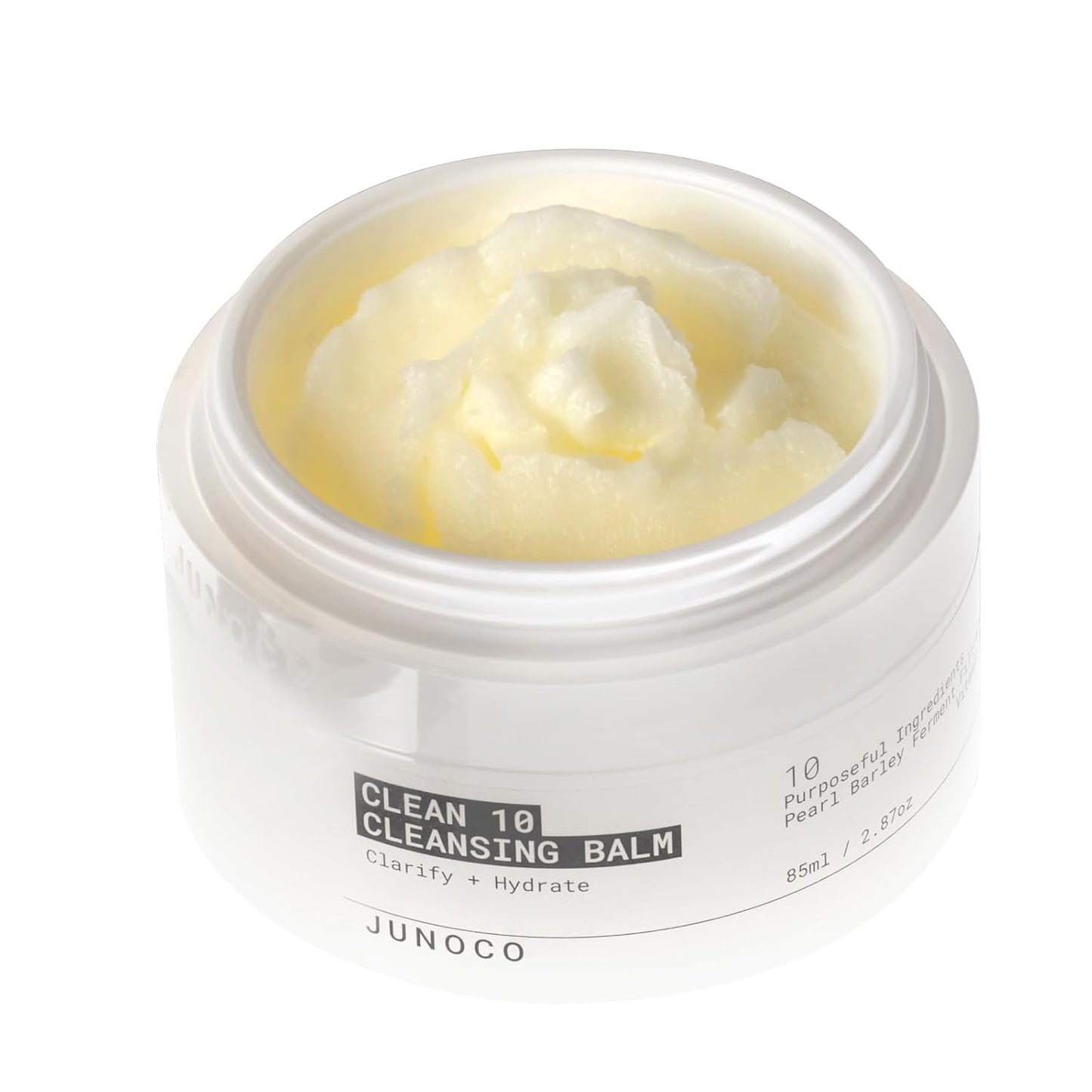 JUNO & Co. Cleansing Balm - Creamy Makeup Remover with Japanese Pearl Barley & Vitamin E | 2.87 oz Refillable Pod