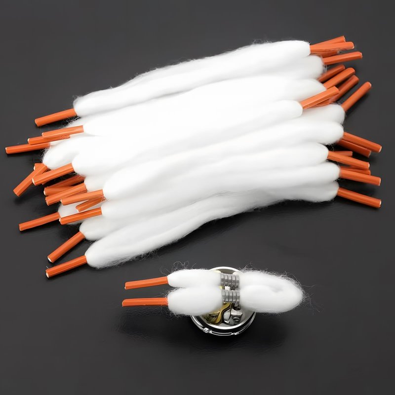 qenvqei 60 PCS Cotton Wick for DIY Projects-High Absorption,Organic Cotton,Cotton Shoelaces Cord Wick,Essential Oil Inhaler Replacement Kit
