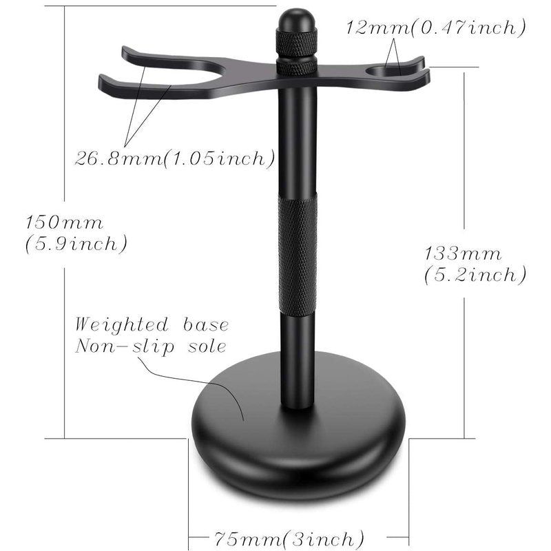 SANWA Grooming Shaving Set for Men, Strong Brush Stand and Straight Razor,Shaving Brush,Stainless Steel Shaving Soap Bowl,For Guaranteed Best Shave of Your Life, Nice Gift for Dad, boyfriend, Husband