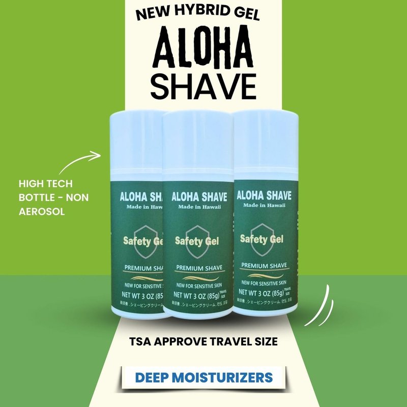 Aloha Shave Safety Gel 3.oz travel size