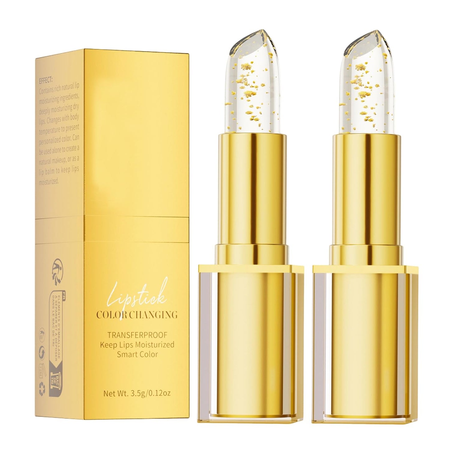True Tone Adjusting Lipstick Set - 2 Pcs Color-Changing Lipstick | Long-Lasting Moisturizing Formula