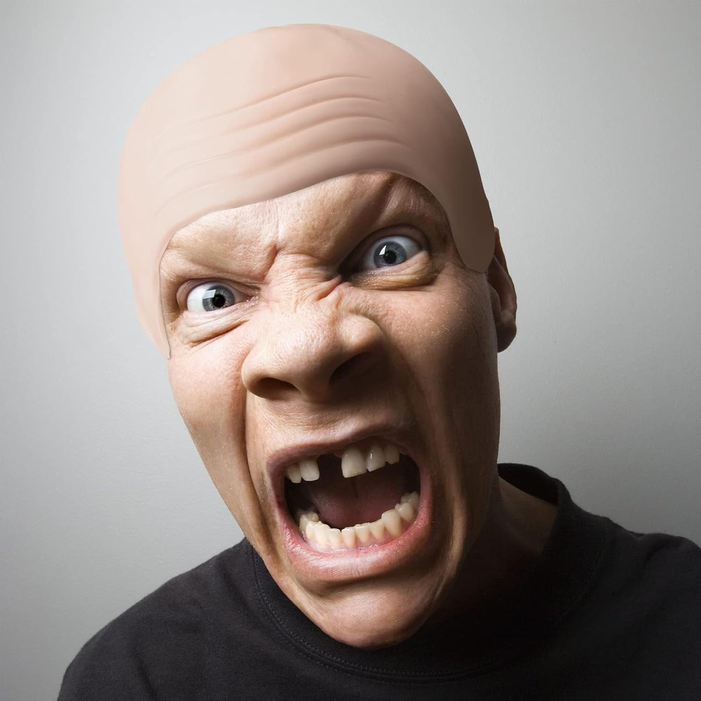 Latex Bald Cap Set - 2 Pieces with Nylon Wig Caps for Halloween Cosplay | Adult Size