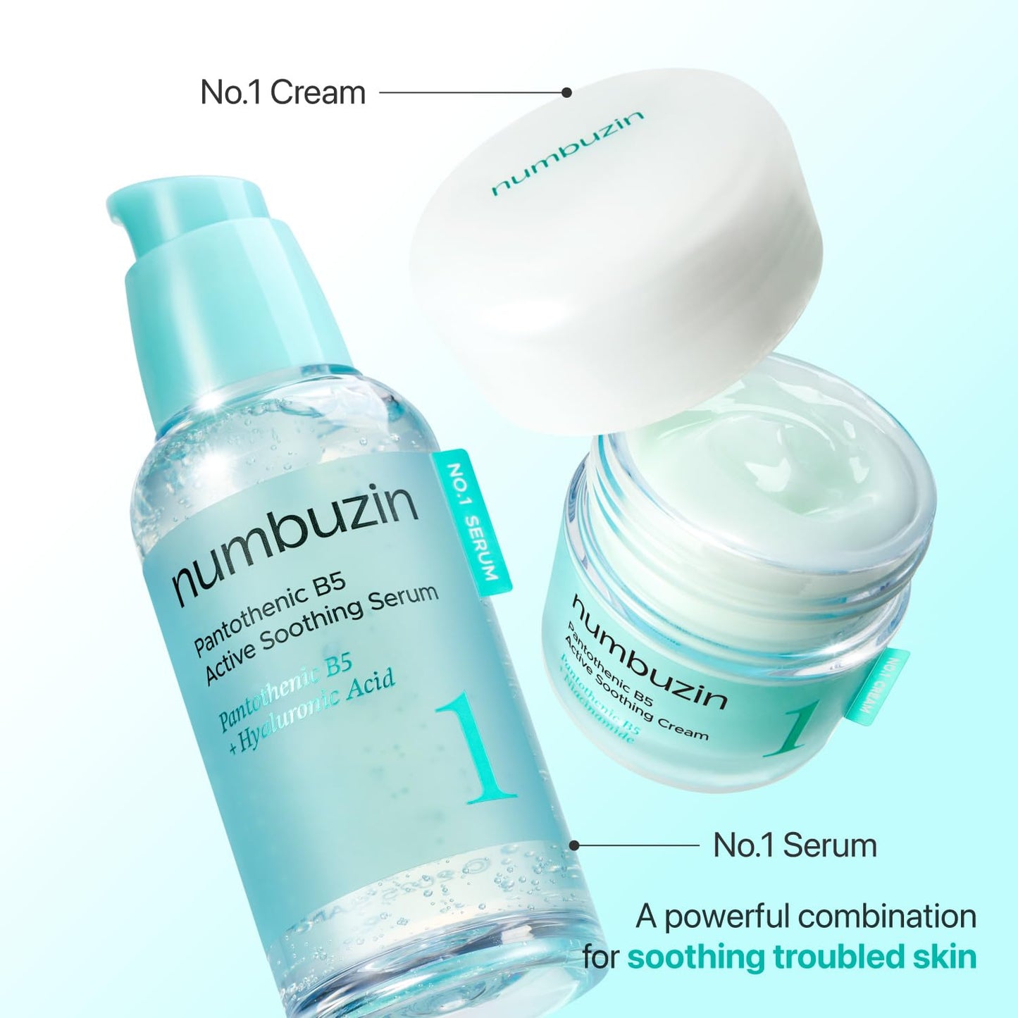 Numbuzin No.1 Pantothenic B5 Soothing Cream - Sebum Control & Skin Repair | 2.70 fl oz