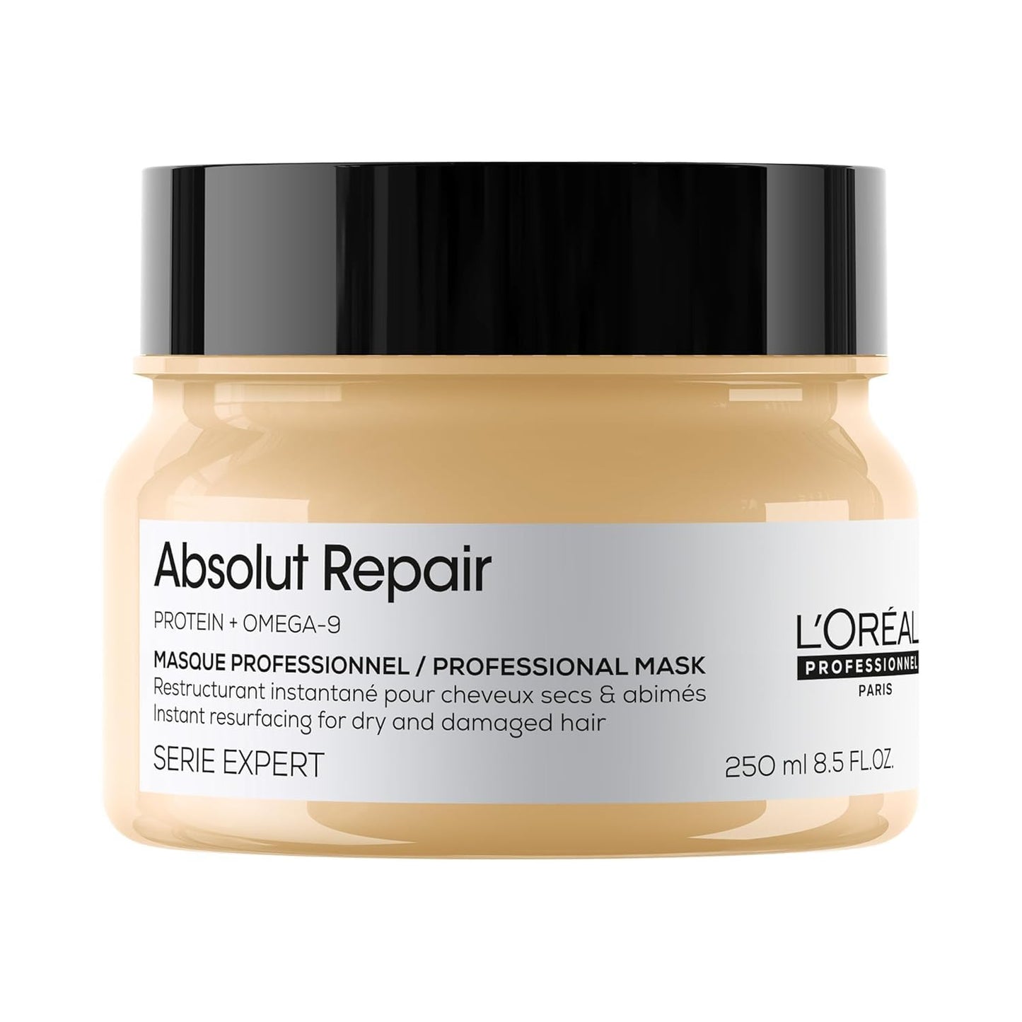 L'Oréal Professionnel Absolut Repair Mask - Nourishing Protein Treatment for Dry, Damaged Hair | Hydrates & Adds Shine