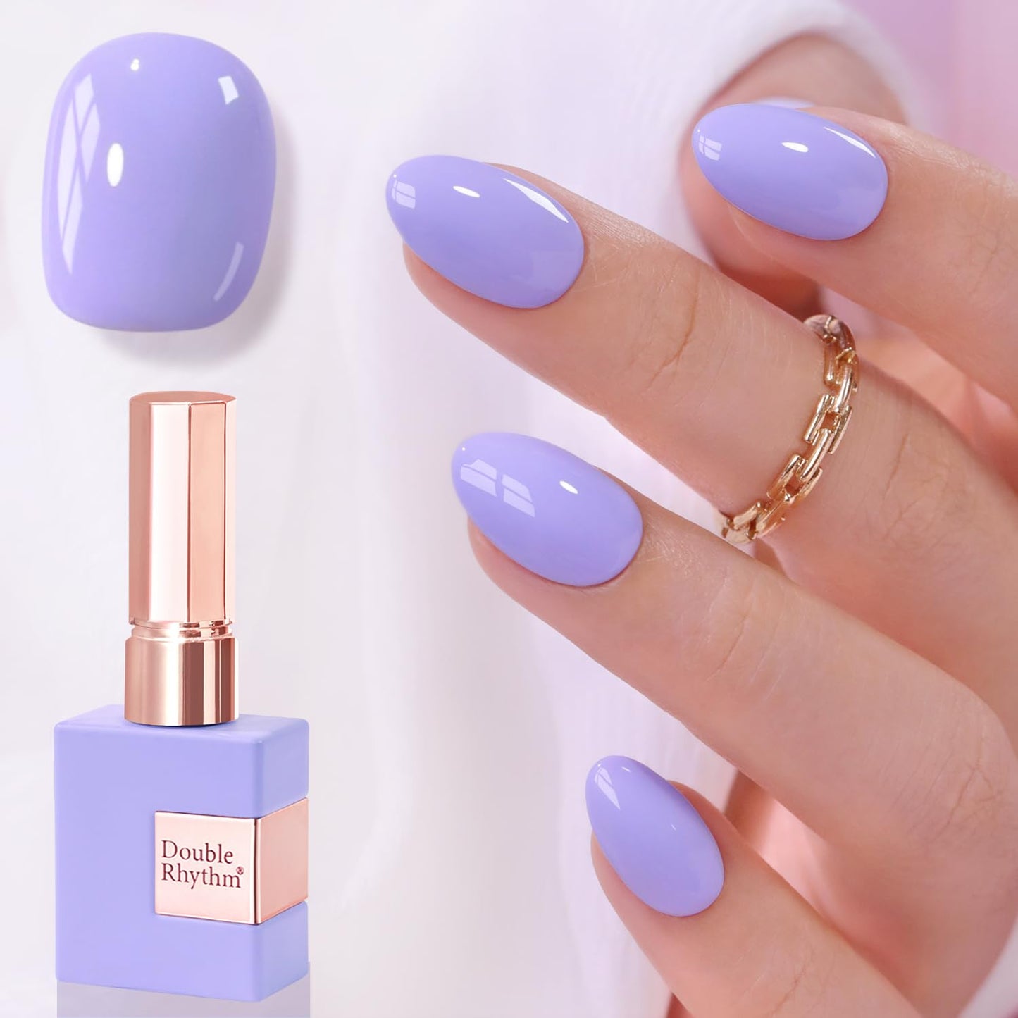 Gel Nail Polish - Translucent Light Milky Pastel for DIY Manicure | 0.5 Oz Rose Pink