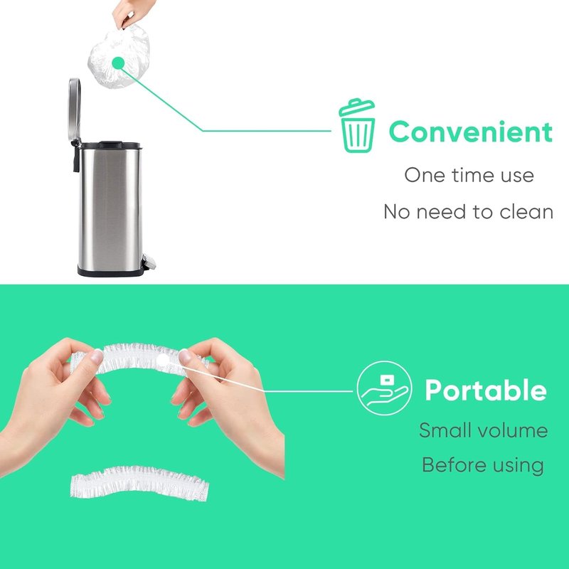 Disposable Shower Caps - 200 Clear Plastic Hair Processing Caps for Spa, Home, and Salon Use | Elastic Bath Cap
