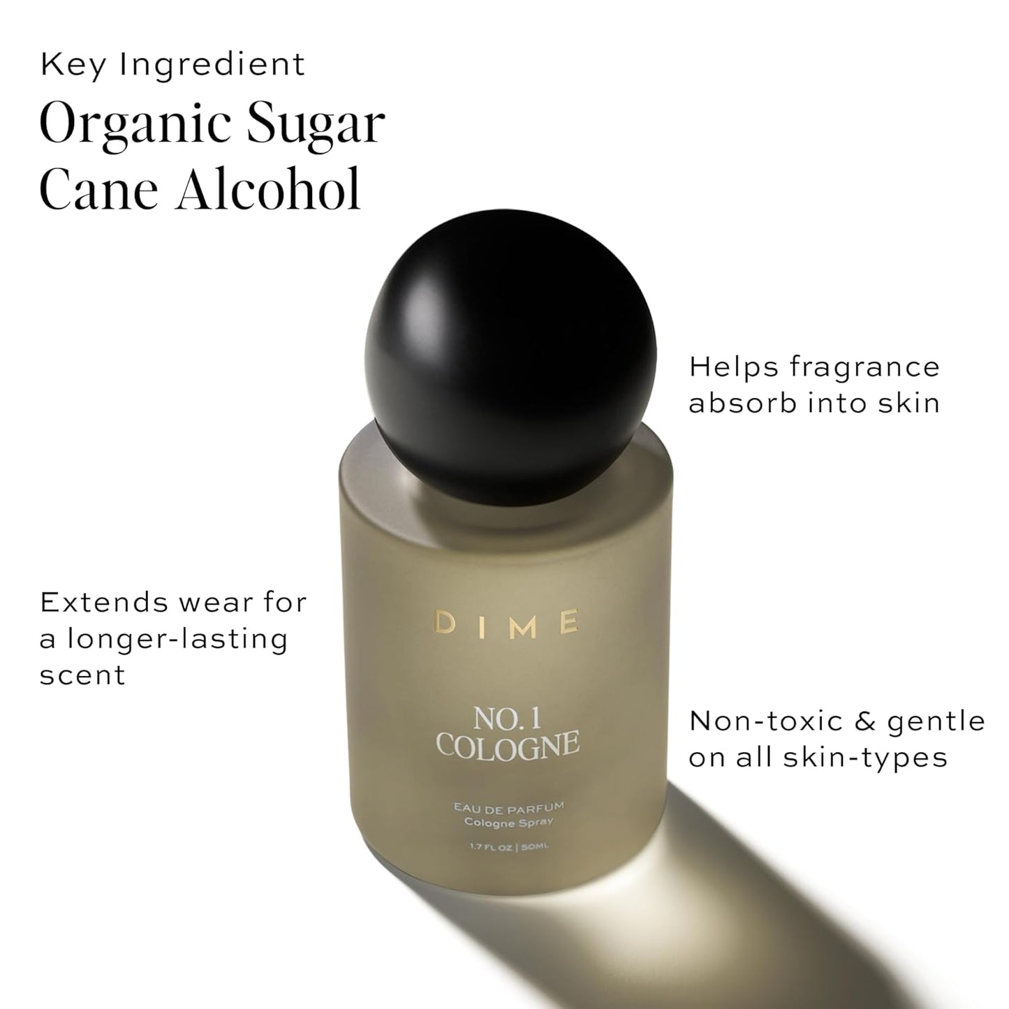 DIME No. 1 Cologne For Men - Bold Grapefruit & Dark Rum Fragrance | 1.7 oz / 50 ml