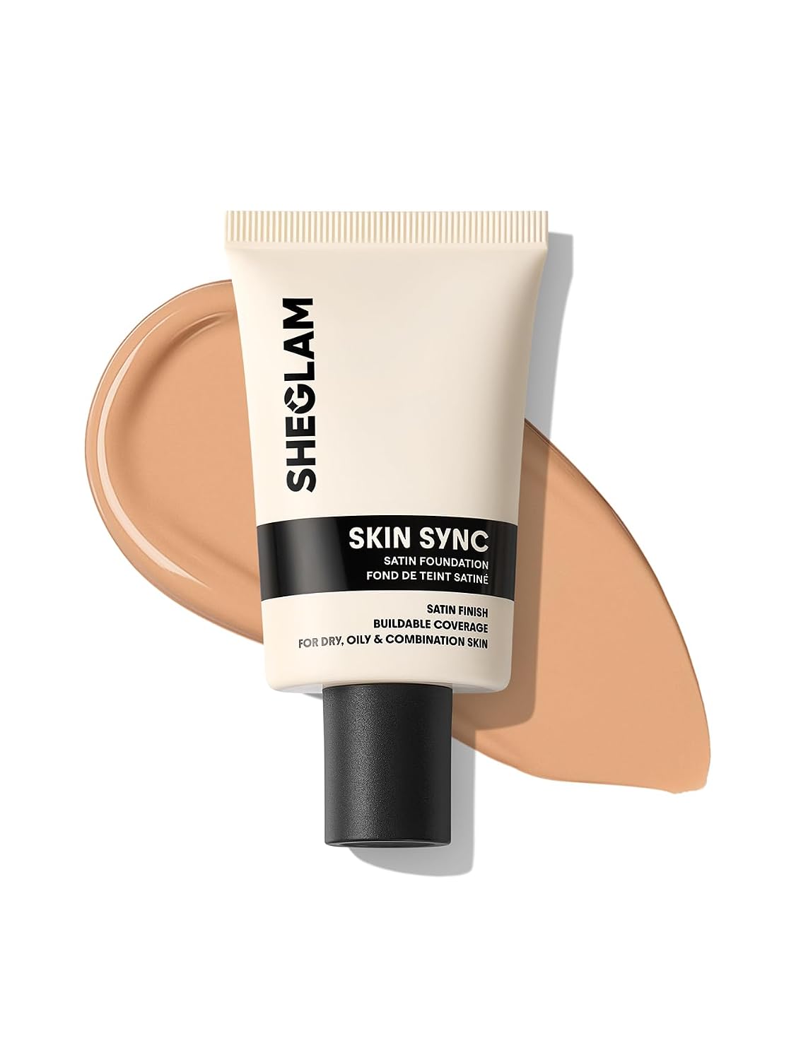 Satin Foundation - Skin Sync Formula for Flawless Finish | Buttercream Shade