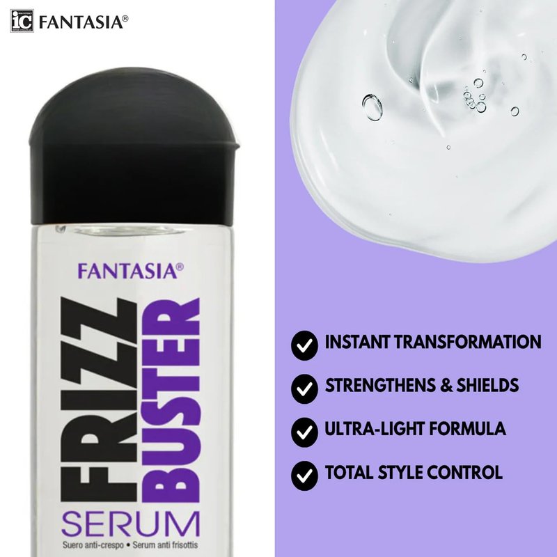 Fantasia Serum Frizz Buster 6 Ounce Bonus (177ml) (6 Pack)