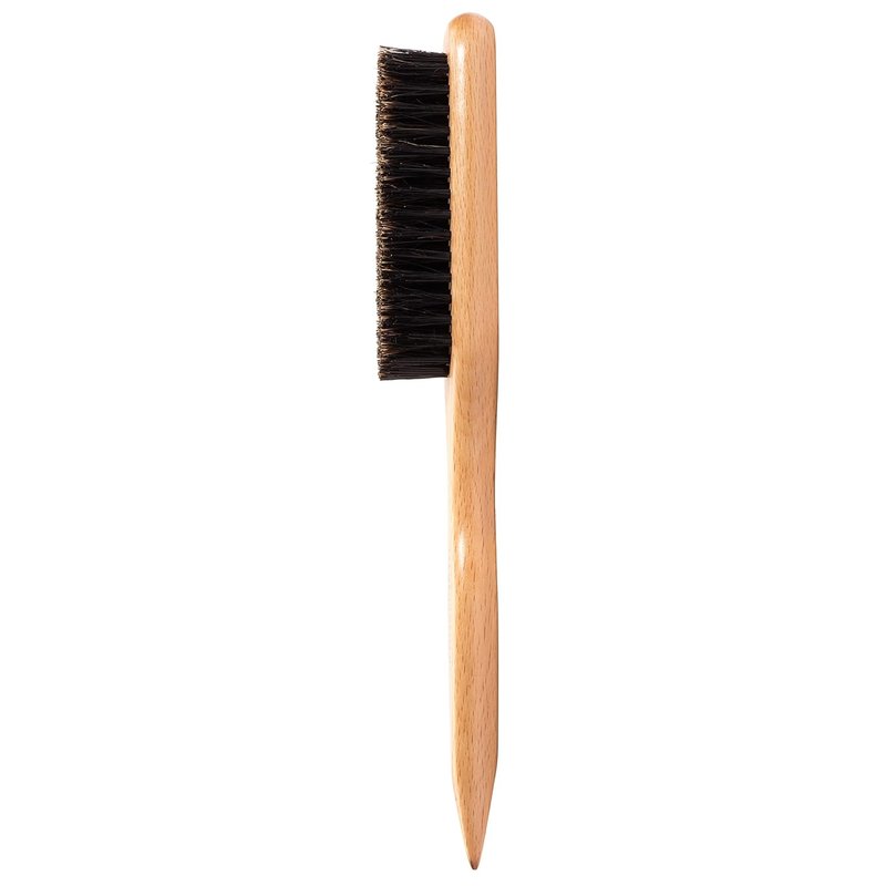 GranNaturals Boar Bristle Hair Brush - Sleek Ponytail & Bun Styling Tool | Backcombing & Teasing with Rat Tail