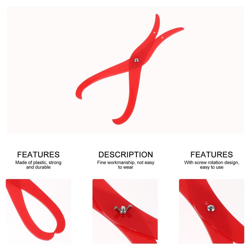 POPETPOP Clay Sculpture Measuring Tool- 6 Inch Red Clay Sculpture Plastic Tool Pottery Clay Tool Bent Leg Ceramic Carving Tool for Pottery Gauge Shaping and Carving