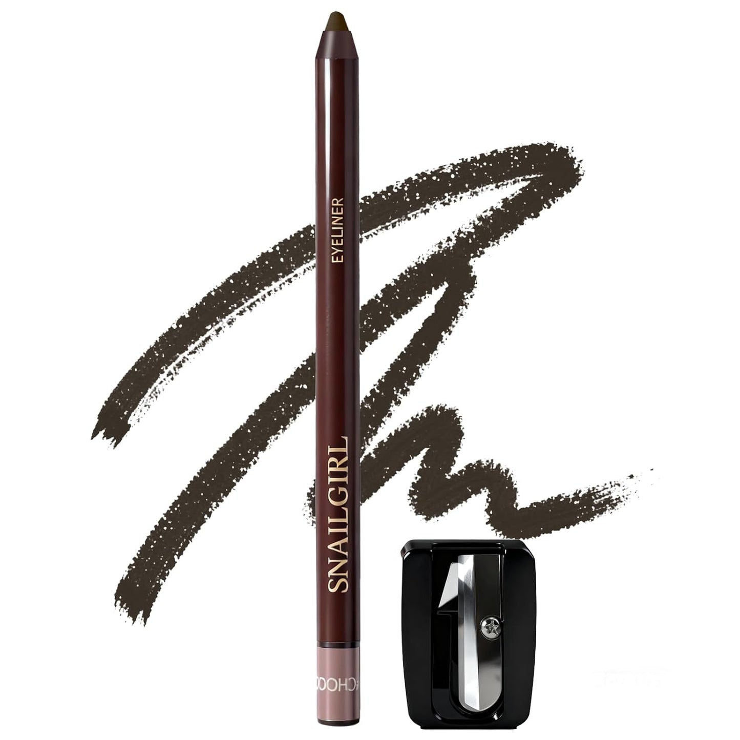 Graphite Gel Eyeliner Pencil - Waterproof, Smudge-Proof, Long-Lasting | High-Pigmented Creamy Formula for Mature Women