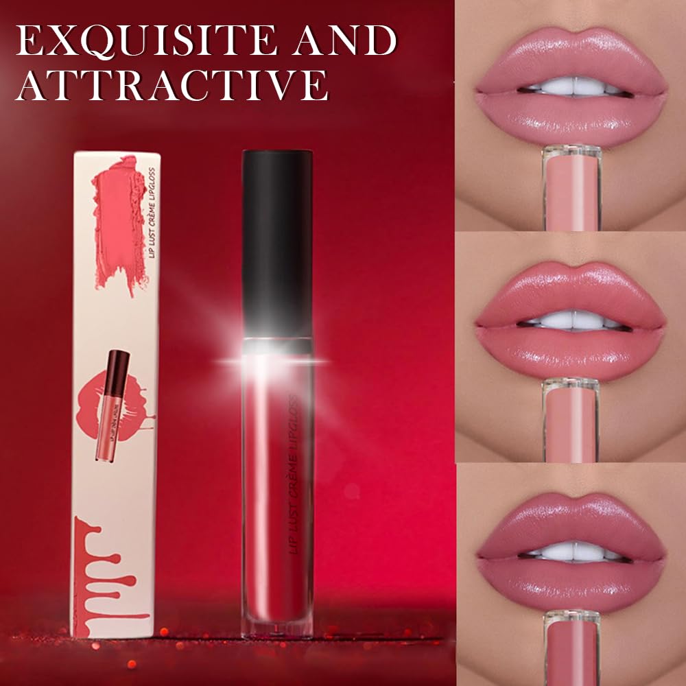 Long Lasting Cream Texture Lipstick - 12 Vibrant Colors | Hydrating Velvet Lip Makeup